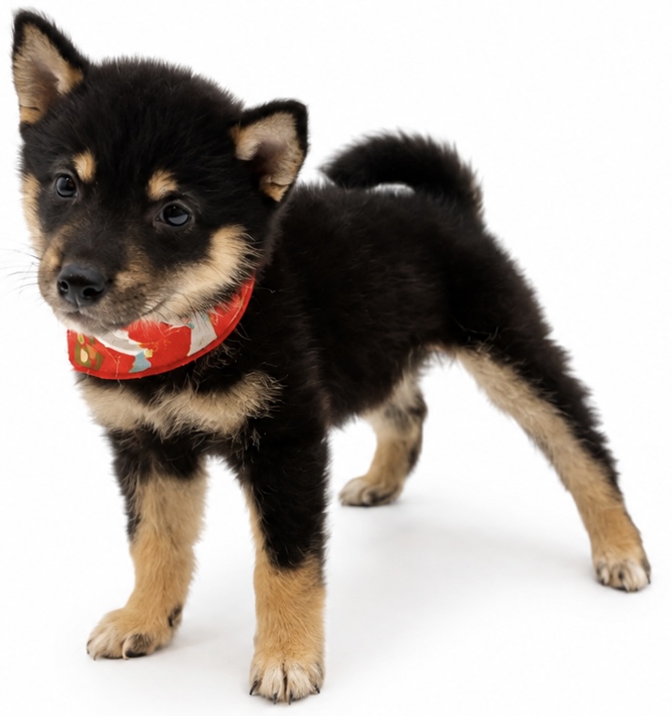 埼玉県の柴犬(標準サイズ) (ペッツワン行田店/2026年6月22日生まれ/女の子/黒)の子犬の2枚目の画像